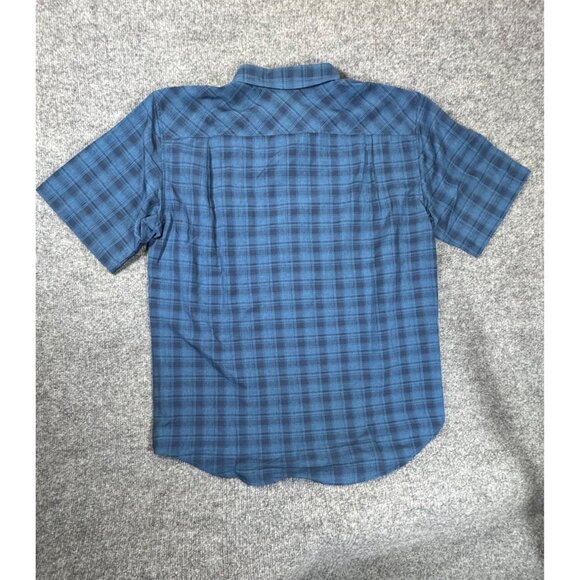 Orvis Blue Plaid Short Sleeve Button-Up Shirt M/M Polyester Mens Classic Collect - Picture 16 of 16